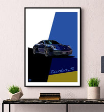 Cargar imagen en el visor de la galería, Porsche 911 992 Turbo S Print - Fueled.art

