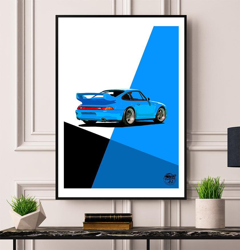 Porsche 911 993 GT2 RS Print - Fueled.art