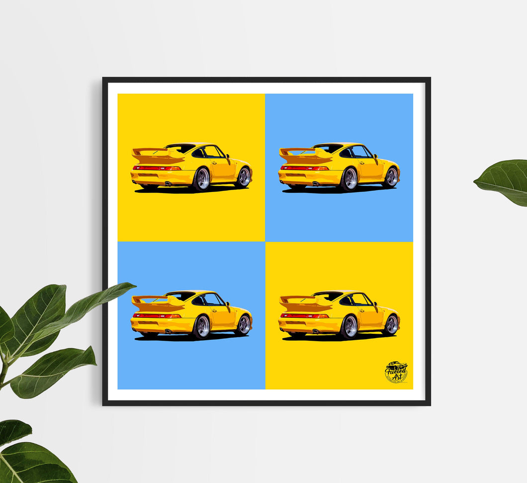 Porsche 911 993 GT2 RS Print - Fueled.art