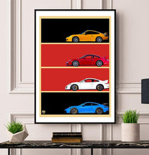 Charger l&#39;image dans la visionneuse de la galerie,Porsche 911 GT3 Print - Fueled.art
