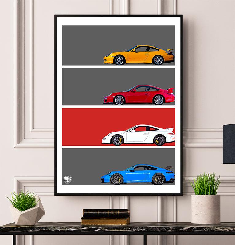 Porsche 911 GT3 Print - Fueled.art