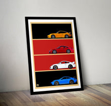 Load image into Gallery viewer, Porsche 911 GT3 Print - Fueled.art
