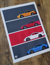 画像をギャラリービューアに読み込む, Porsche 911 GT3 Print - Fueled.art
