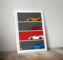 Load image into Gallery viewer, Porsche 911 GT3 Print - Fueled.art
