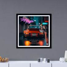 Charger l&#39;image dans la visionneuse de la galerie,Porsche 911 Turbo Tokyo Nights print - Fueled.art
