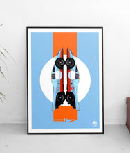 Load image into Gallery viewer, Porsche 917 Gulf Racing Print - Fueled.art
