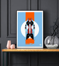 Carica l&#39;immagine nel visualizzatore di Gallery, Porsche 917 Gulf Racing Print - Fueled.art

