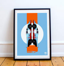 Load image into Gallery viewer, Porsche 917 Gulf Racing Print - Fueled.art
