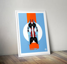 Load image into Gallery viewer, Porsche 917 Gulf Racing Print - Fueled.art
