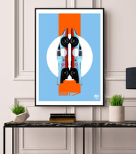 Load image into Gallery viewer, Porsche 917 Gulf Racing Print - Fueled.art
