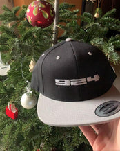 Lade das Bild in den Galerie-Viewer, Porsche 924 - Embroidered Logo - Black &amp; Silver Snapback Hat - Fueled.art
