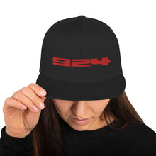 Lade das Bild in den Galerie-Viewer, Porsche 924 - Embroidered Logo - Black Snapback Hat - Fueled.art
