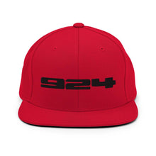 Charger l&#39;image dans la visionneuse de la galerie,Porsche 924 - Embroidered Logo - Red Snapback Hat - Fueled.art
