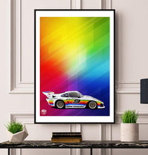 Load image into Gallery viewer, Porsche 935 Apple livery Le Mans Print - Fueled.art
