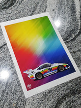 Load image into Gallery viewer, Porsche 935 Apple livery Le Mans Print - Fueled.art
