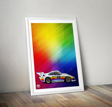 Load image into Gallery viewer, Porsche 935 Apple livery Le Mans Print - Fueled.art
