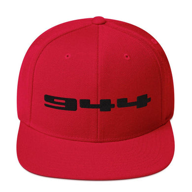 Porsche 944 - Embroidered Logo - Red Snapback Hat - Fueled.art