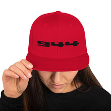 Load image into Gallery viewer, Porsche 944 - Embroidered Logo - Red Snapback Hat - Fueled.art
