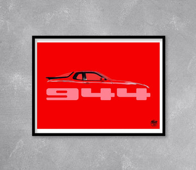 Porsche 944 Print - Fueled.art