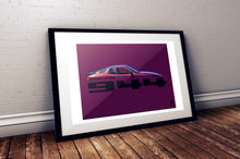 Load image into Gallery viewer, Porsche 944 Print - Maroon - Fueled.art
