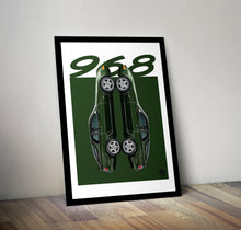 画像をギャラリービューアに読み込む, Porsche 968 Print - Oak Green - Fueled.art
