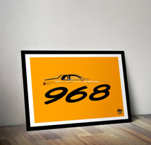 Cargar imagen en el visor de la galería, Porsche 968 Print - Speed Yellow - Fueled.art
