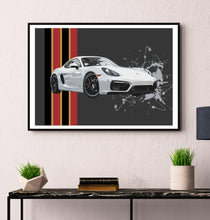 Carica l&#39;immagine nel visualizzatore di Gallery, Porsche Cayman 981 GTS Print - Fueled.art
