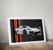 Load image into Gallery viewer, Porsche Cayman 981 GTS Print - Fueled.art
