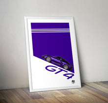 画像をギャラリービューアに読み込む, Porsche Cayman GT4 Print - Fueled.art
