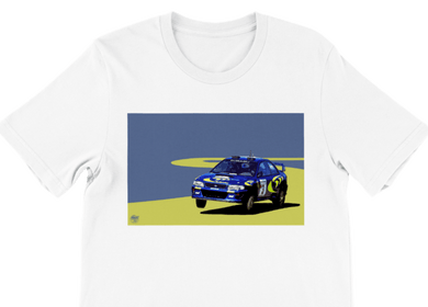 Subaru Impreza S3 WRC Colin McRae - Premium Unisex Crewneck T-shirt - Fueled.art