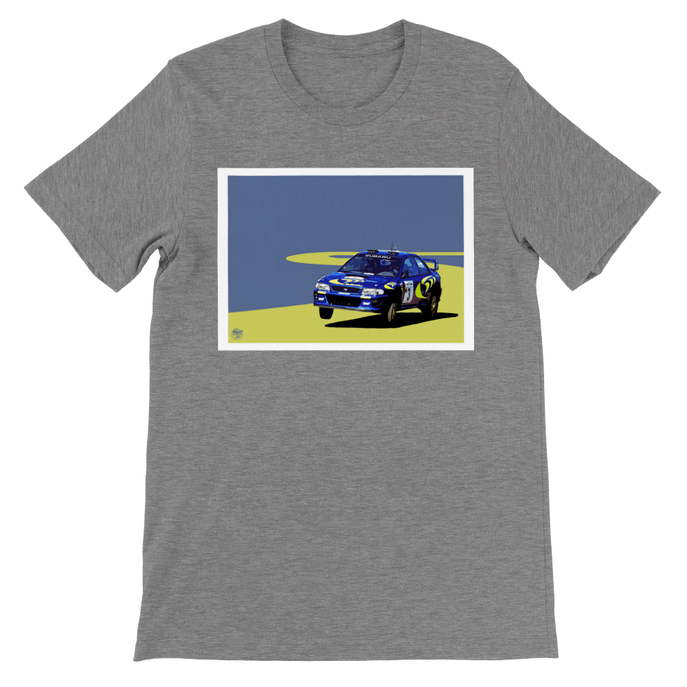 Subaru Impreza S3 WRC Colin McRae - Premium Unisex Crewneck T-shirt - Fueled.art