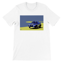 画像をギャラリービューアに読み込む, Subaru Impreza S3 WRC Colin McRae - Premium Unisex Crewneck T-shirt - Fueled.art
