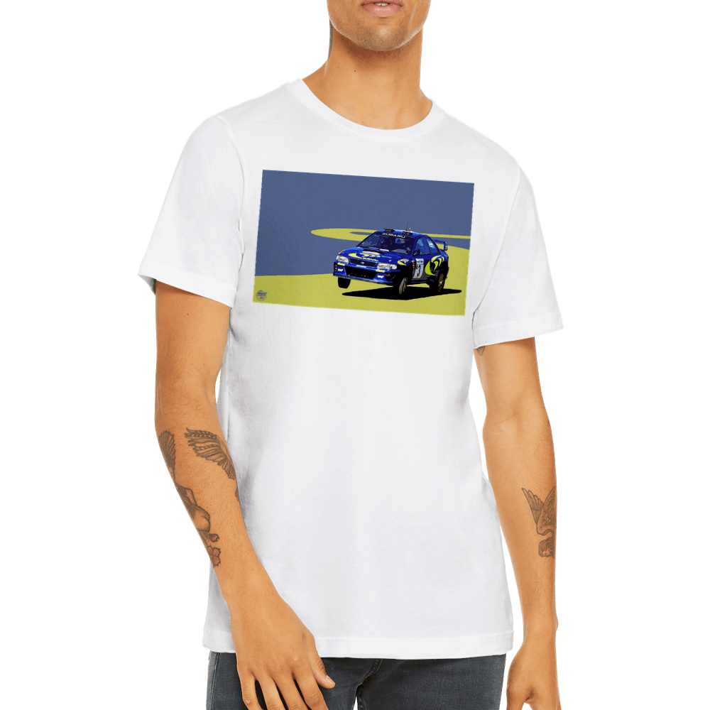 Subaru Impreza S3 WRC Colin McRae - Premium Unisex Crewneck T-shirt - Fueled.art