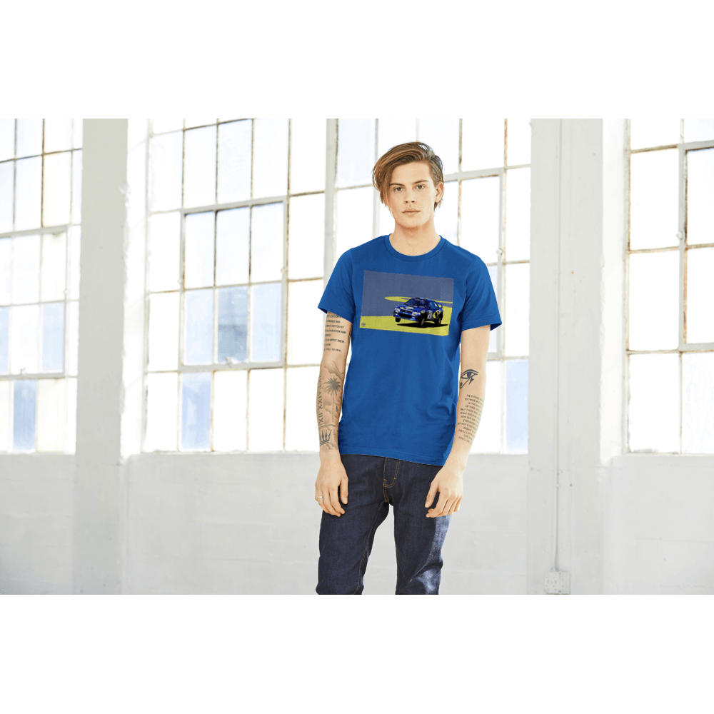 Subaru Impreza S3 WRC Colin McRae - Premium Unisex Crewneck T-shirt - Fueled.art