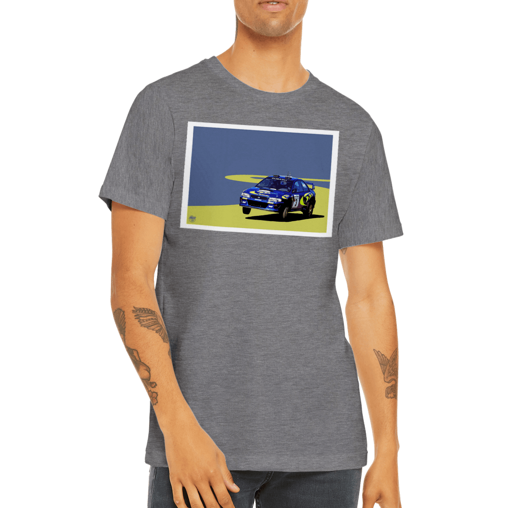 Subaru Impreza S3 WRC Colin McRae - Premium Unisex Crewneck T-shirt - Fueled.art