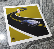 画像をギャラリービューアに読み込む, The Cannonball Run Lamborghini Countach print - Fueled.art
