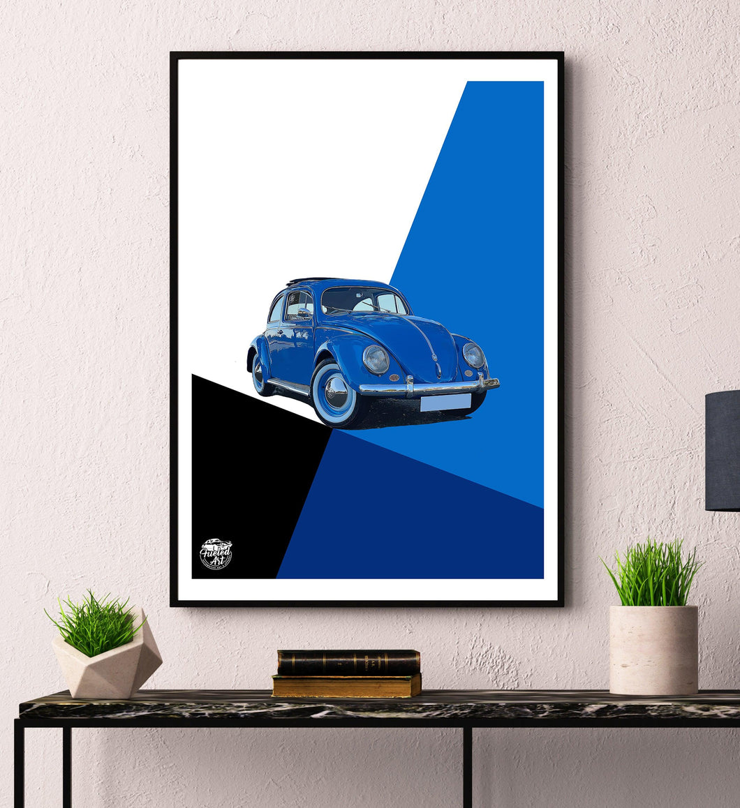 VW Beetle print - Fueled.art