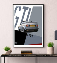 Load image into Gallery viewer, VW Golf GTI Mk1 Cabriolet Print - Silver - Fueled.art
