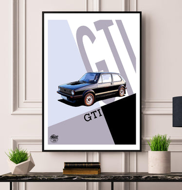 VW Golf GTI Mk1 Print - Fueled.art