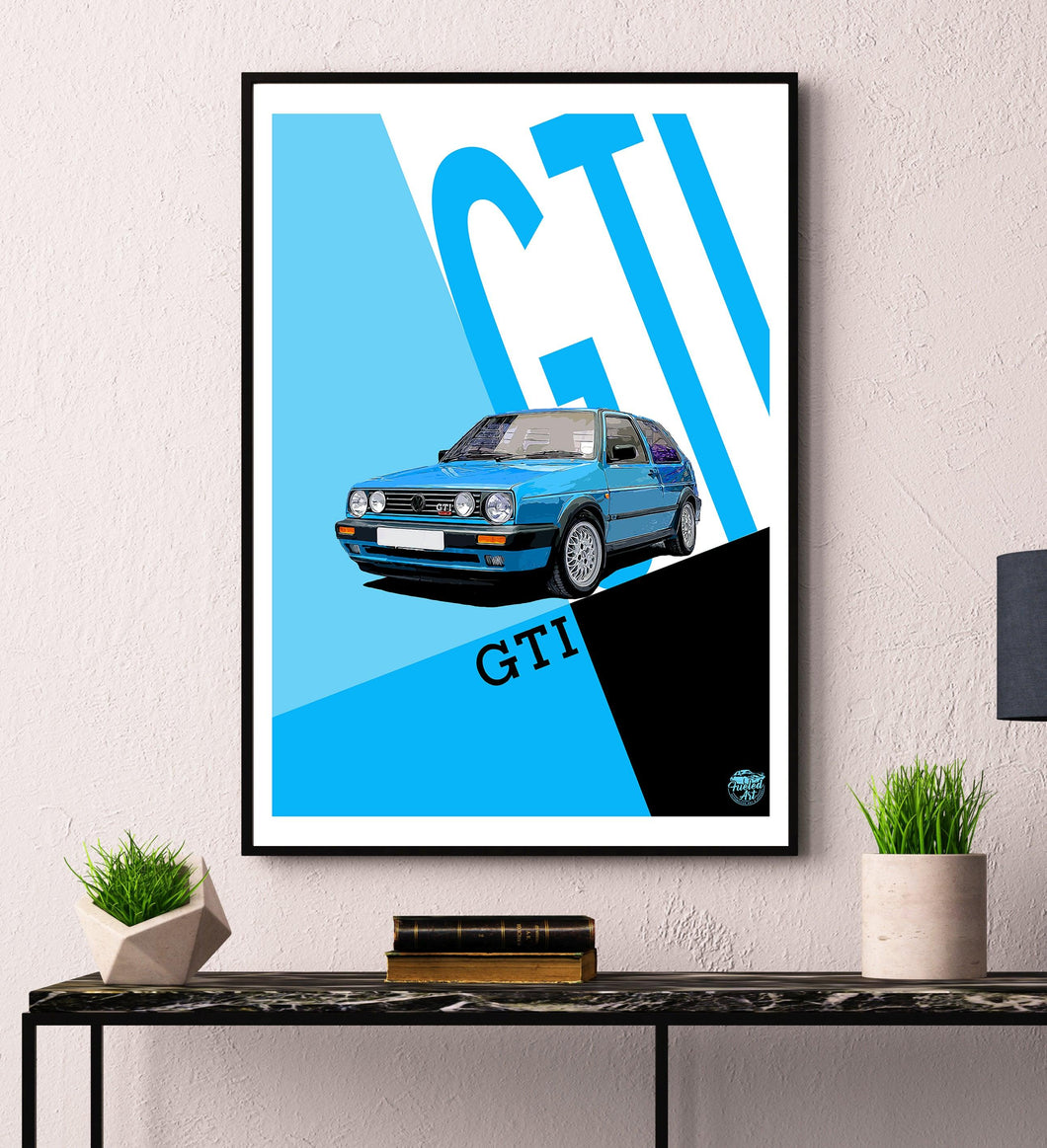 VW Golf GTI Mk2 Print - Fueled.art