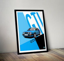 Load image into Gallery viewer, VW Golf GTI Mk2 Print - Fueled.art
