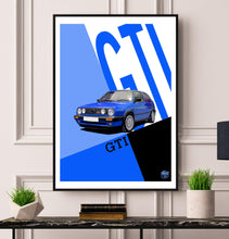 Load image into Gallery viewer, VW Golf GTI Mk2 Print - Fueled.art
