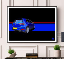 Load image into Gallery viewer, VW Golf R Mk7 Print - Fueled.art
