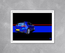 Load image into Gallery viewer, VW Golf R Mk7 Print - Fueled.art
