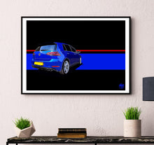 Load image into Gallery viewer, VW Golf R Mk7 Print - Fueled.art
