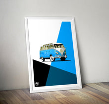 Charger l&#39;image dans la visionneuse de la galerie,VW T1 Samba Bus Print - Fueled.art
