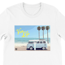 Load image into Gallery viewer, VW &#39;Van Life&#39; Campervan - Unisex Crewneck T-shirt - Fueled.art
